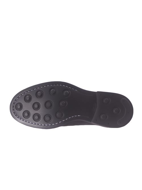 stringata in pelle martellata CALCE | X1722ROVER-BOBSTARBLACK