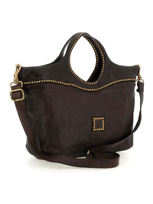Borsa shopping liliana in pelle di vacchetta con borchie CAMPOMAGGI | C033470NDX0045C1501