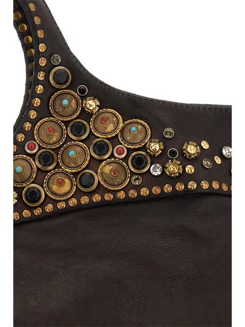 Borsa shopping liliana in pelle di vacchetta con borchie CAMPOMAGGI | C033470NDX0045C1501