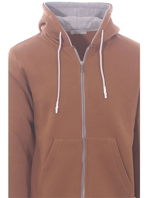 felpa marsupio full zip DETWELVE | CU-656P.TECKTABACCO