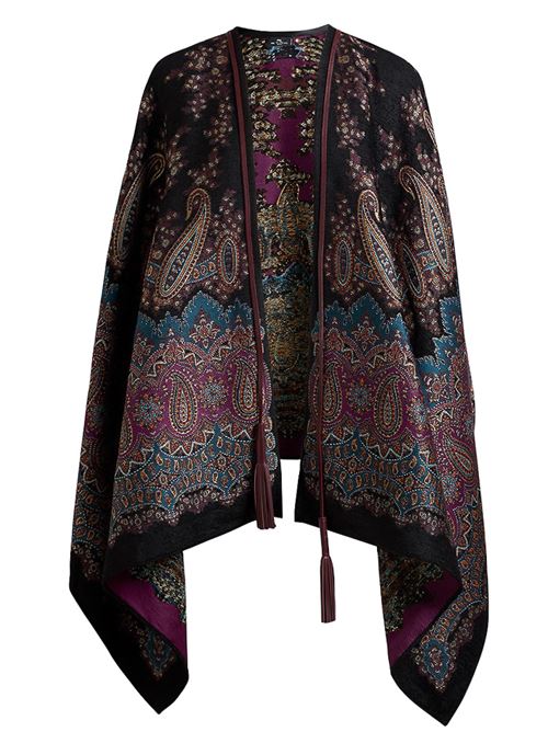 mantella in misto lana con motivi paisley ETRO | WRBD0012AQ241X0886