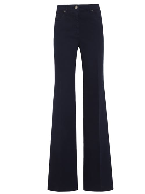 Jeans 5 tasche in denim di cotone con ricamo sul retro ETRO | WRNB0026AV689B0387