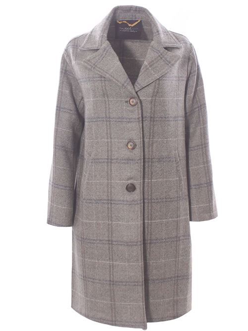 Cappotto check in lana vergine EWOOLUZIONE | NEVEWI51260028E099