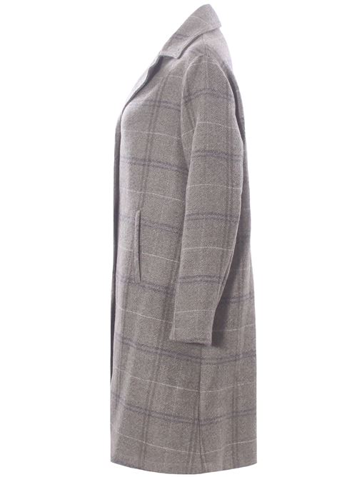 Cappotto check in lana vergine EWOOLUZIONE | NEVEWI51260028E099