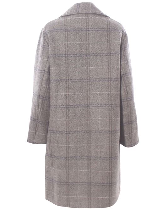 Cappotto check in lana vergine EWOOLUZIONE | NEVEWI51260028E099
