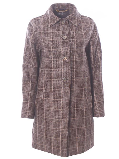 Cappotto check in lana vergine EWOOLUZIONE | VITALITAAR51260025E042