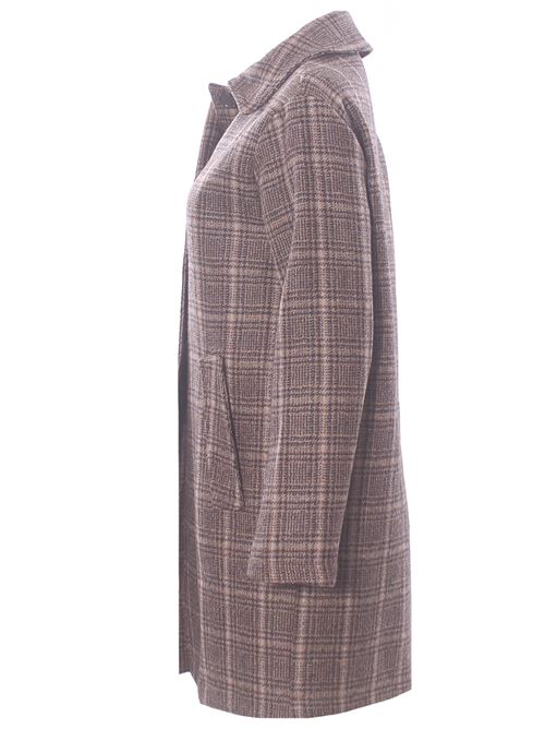 Cappotto check in lana vergine EWOOLUZIONE | VITALITAAR51260025E042
