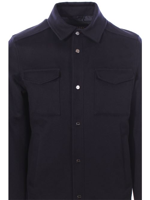 giacca camicia in lana e cashmere HERNO | GI000312U333189200