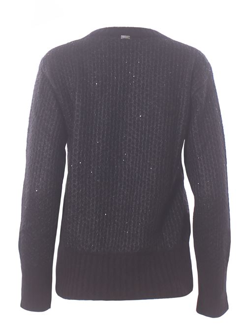 Girocollo in alpaca e lana con applicazioni paillettes HERNO | MG00024DR702749300