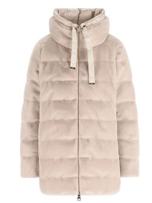 Piumino a-shape in faux fur e nylon ultralight HERNO | PI002123D126301985