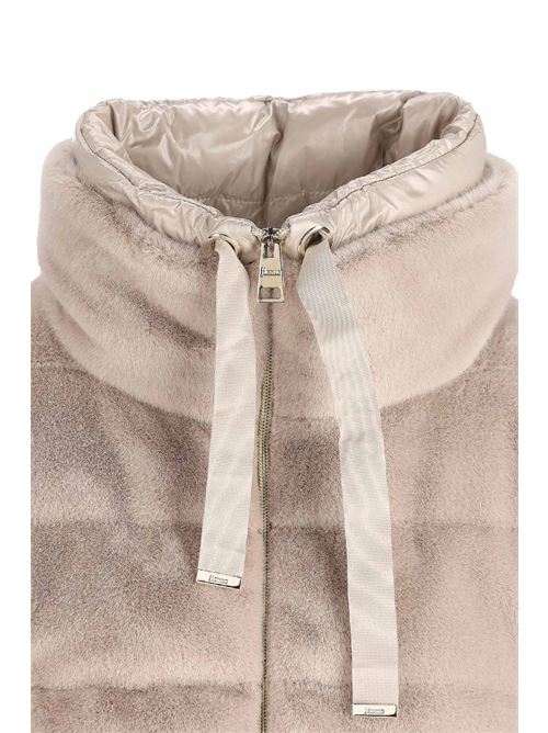Piumino a-shape in faux fur e nylon ultralight HERNO | PI002123D126301985
