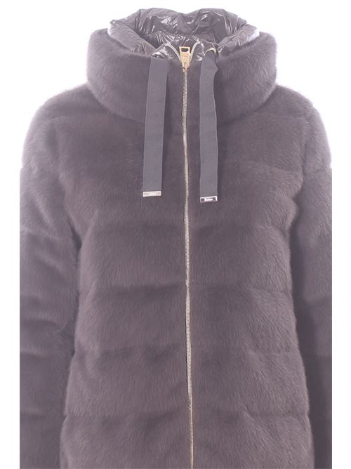 Piumino a-shape in faux fur e nylon ultralight HERNO | PI002123D126309480