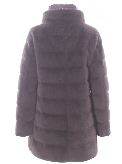 Piumino a-shape in faux fur e nylon ultralight HERNO | PI002123D126309480