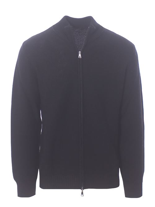 full zip punto mimosa in lana merinos MONTEVERDI | 10506C049