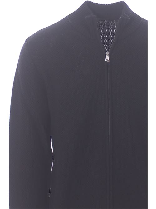 full zip punto mimosa in lana merinos MONTEVERDI | 10506C049