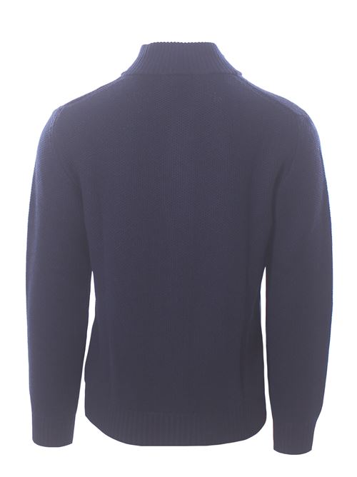full zip punto mimosa in lana merinos MONTEVERDI | 10506C251