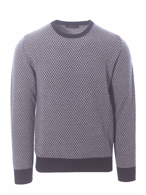 girocollo jacquard in lana e cashmere MONTEVERDI | PL502T003