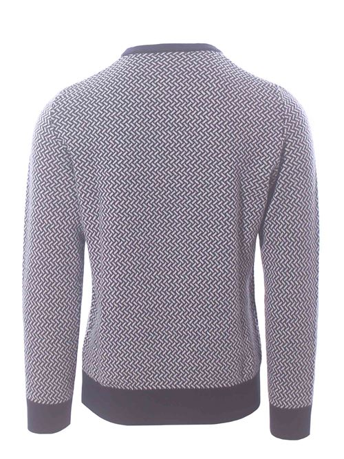 girocollo jacquard in lana e cashmere MONTEVERDI | PL502T003