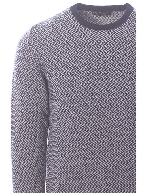 girocollo jacquard in lana e cashmere MONTEVERDI | PL502T003