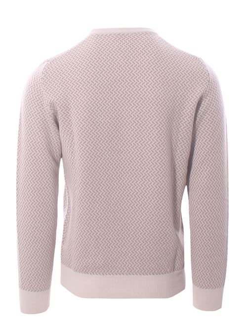 girocollo jacquard in lana e cashmere MONTEVERDI | PL502T007