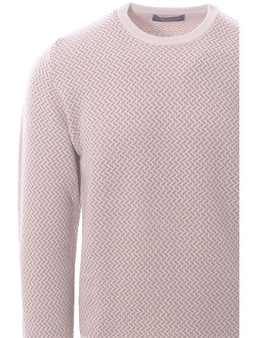 girocollo jacquard in lana e cashmere MONTEVERDI | PL502T007