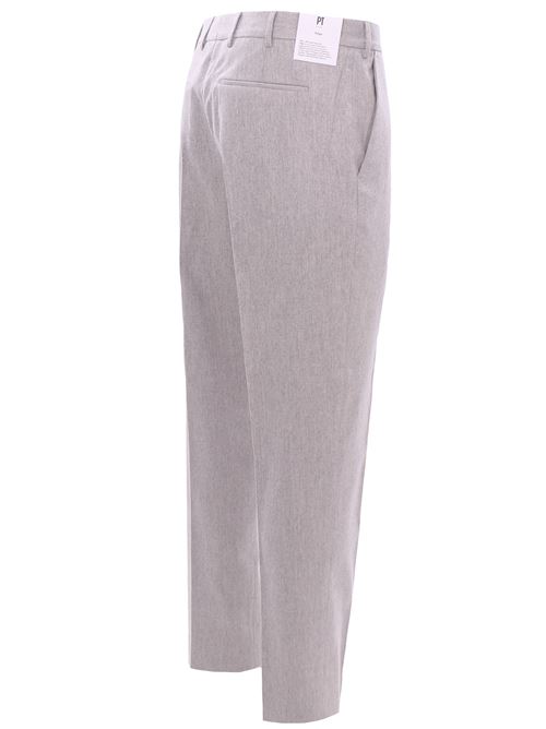 pantalone rebel f.f. in lana e cashmere stretch PT | RFZ1Z00FWD-TO03220