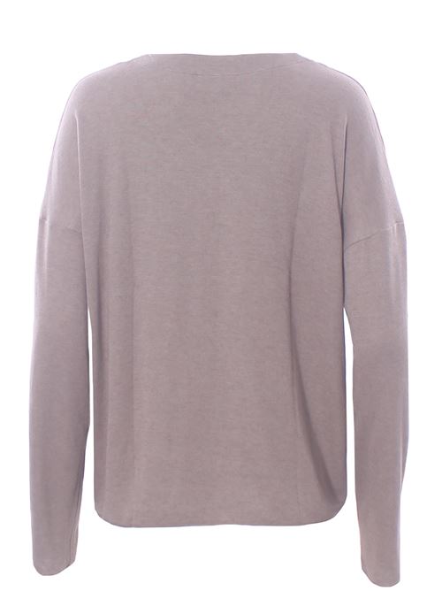 T-shirt collo a v in viscosa e modal PUROTATTO | FW25020141267