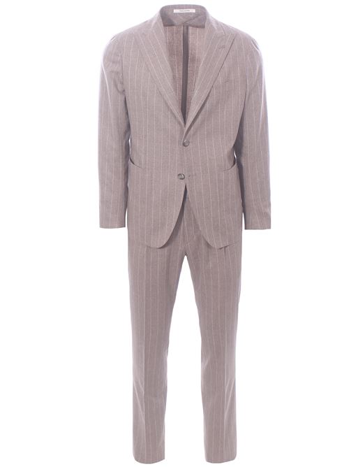 abito gessato in flanella light di lana e cashmere TAGLIATORE | 2SMC26K11-C90055ET835