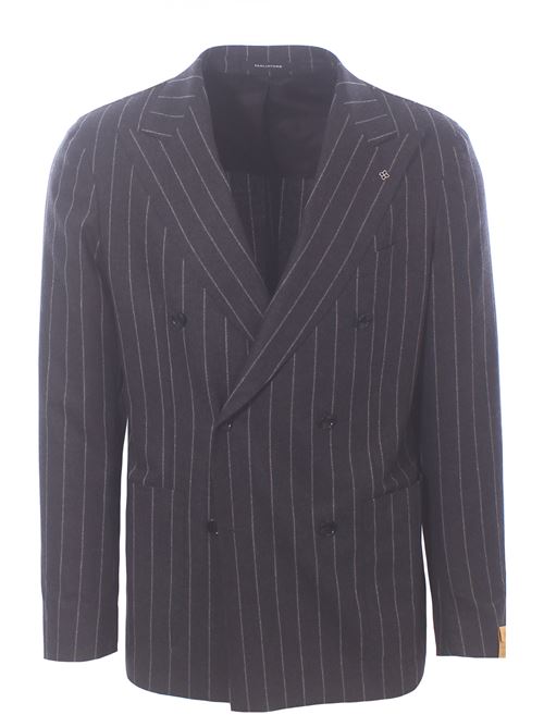 abito gessato in flanella light di lana e cashmere TAGLIATORE | 2SVS20K11-C90055ES833