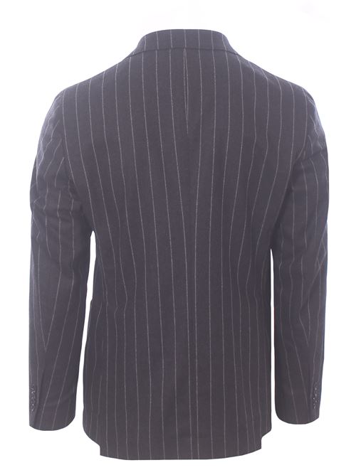 abito gessato in flanella light di lana e cashmere TAGLIATORE | 2SVS20K11-C90055ES833