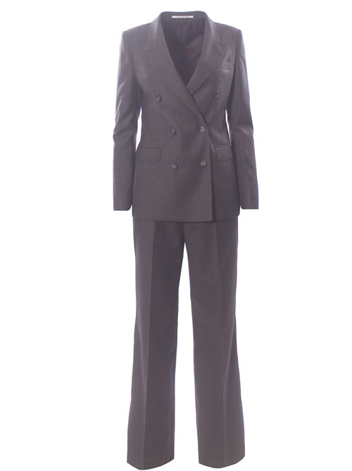 Tailleur doppiopetto check in lana stretch TAGLIATORE | T-PARIGI10BAD150171QM1362