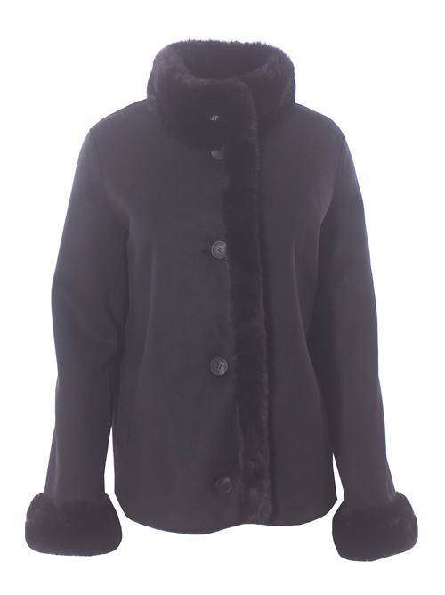 Giaccone corto reversibile effetto montone VLAB | FW560351