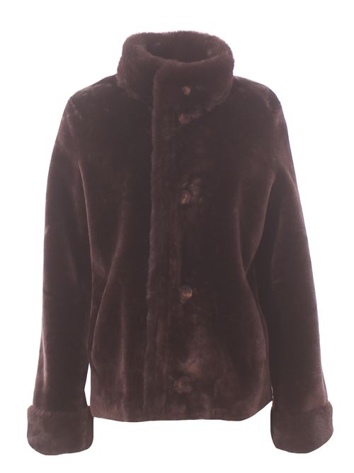 Giaccone corto reversibile effetto montone VLAB | FW5603530