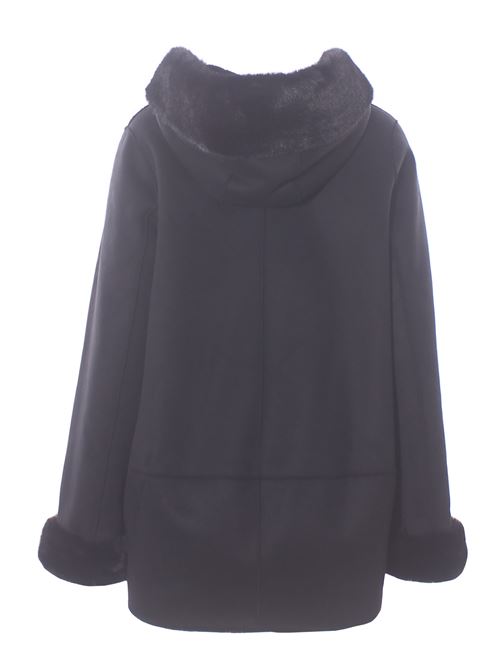 Giubbino reversibile effetto montone con cappuccio VLAB | FW5603701