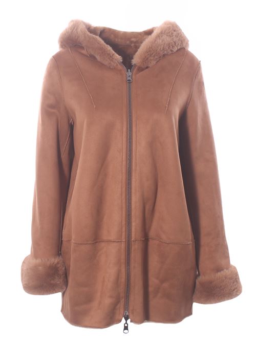 Giubbino reversibile effetto montone con cappuccio VLAB | FW5603737