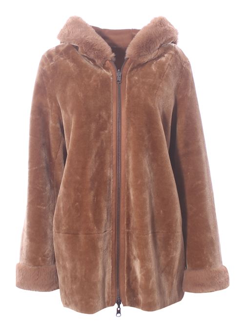 Giubbino reversibile effetto montone con cappuccio VLAB | FW5603737