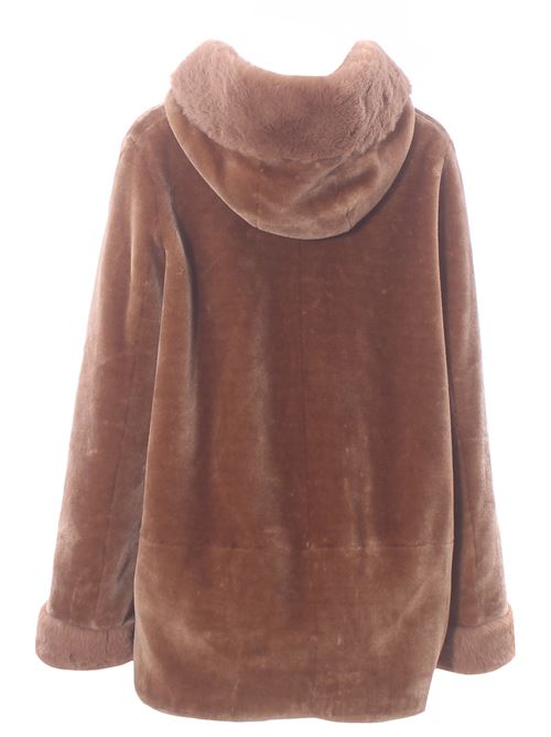 Giubbino reversibile effetto montone con cappuccio VLAB | FW5603737