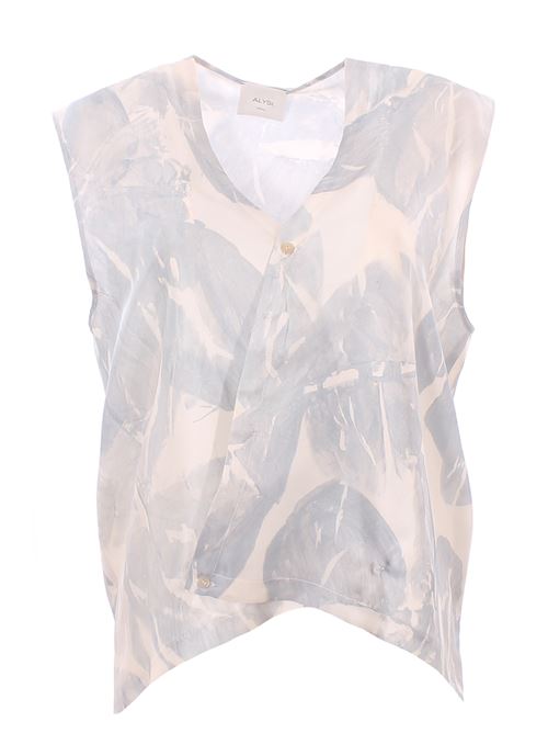 Gilet brushed print incrociato ALYSI | 116238P6031CIELO