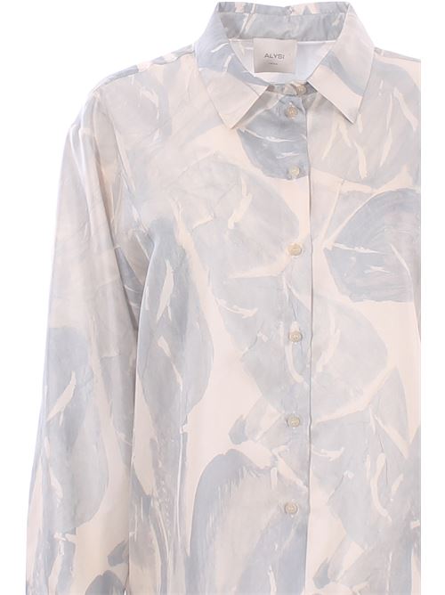 Camicia brushed print regular ALYSI | 116267P6031CIELO