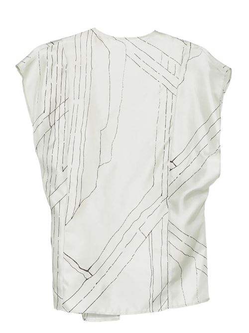 blusa incrociata in seta ALYSI | 116269P6223PISTACCHIO