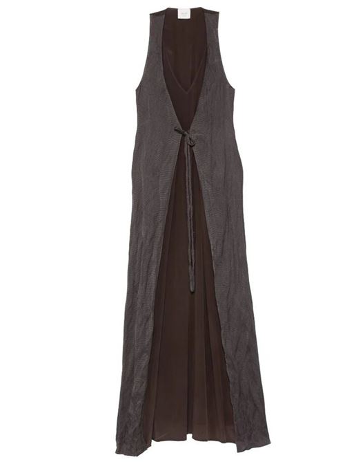 Abito lungo combinato ALYSI | 116334P6204CHOCO