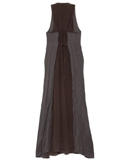 Abito lungo combinato ALYSI | 116334P6204CHOCO