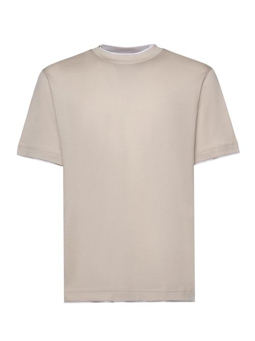 t-shirt effetto doppio capo ELEVENTY | M75TSHM04-TES0M23703-01