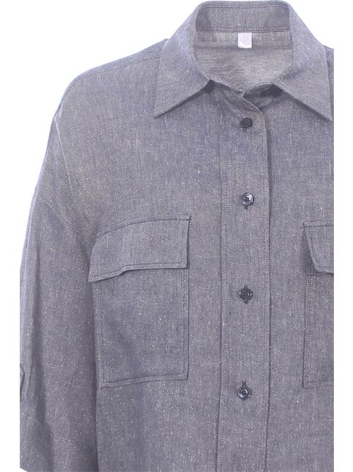 Camicia in lino lame' ELEVENTY | M80CAMM02TESM06811