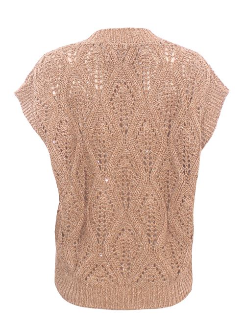 Collo a v in lino e cotone ELEVENTY | M81MAGM07MAG0K036173