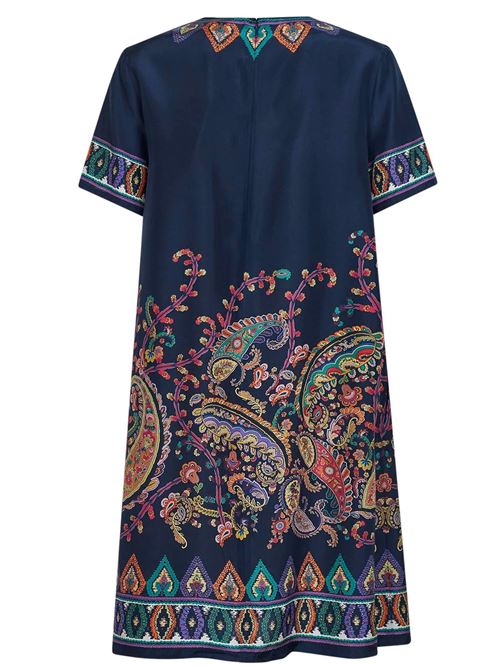 Abito tunica in seta stampata piazzata paisley floreale ETRO | WRHA0562AKG17X0883