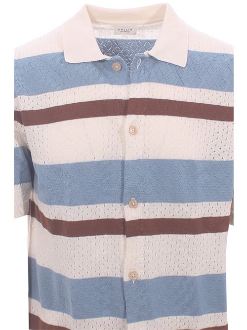 polo camicia riga orizzontale GALLIA | BERGMAN01