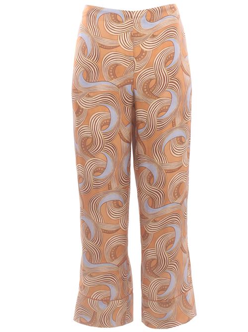 Pantaloni in seta stampata MALIPARMI | JH807631027A4164