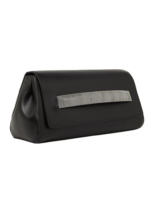 Borsa gossip longuette alba chain in pelle ORCIANI | B02222ALBACHAINNERO