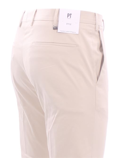 pantalone dieci f.f. in cotone stretch PT | ASX0Z00VRN-SD59040
